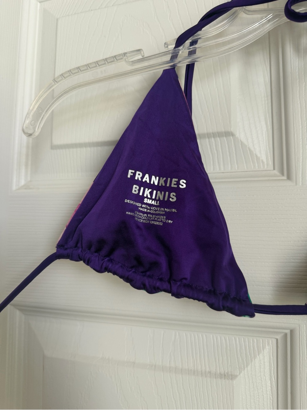Frankie’s Bikini Purple Hibiscus Set - Picture 5 of 6